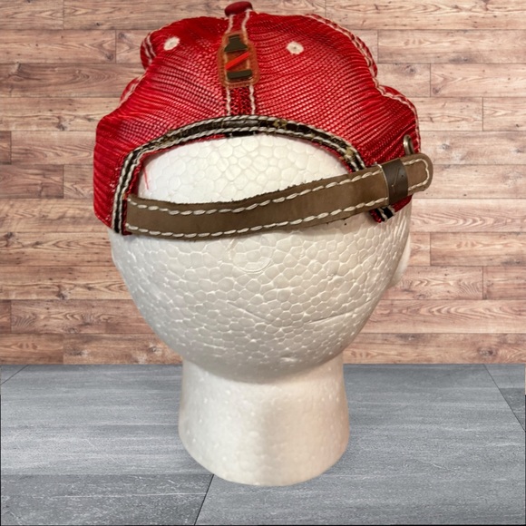 Red Stripe hat from Jamaica with bottle opener in the inside of the bill.. - Picture 3 of 7